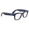 Умные очки Ray-Ban Meta* Wayfarer Gen 2 Shiny Cosmic Blue, Фотохромные линзы Clear to Sapphire Transitions (RW4012), размер M